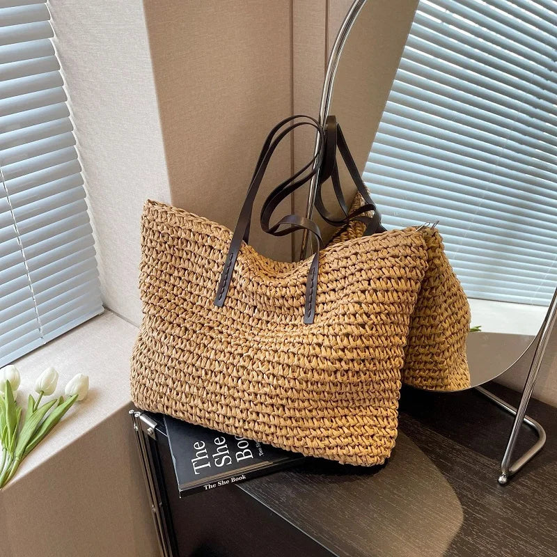 Borsa estiva intrecciata Alessia – dettaglio dell’intreccio